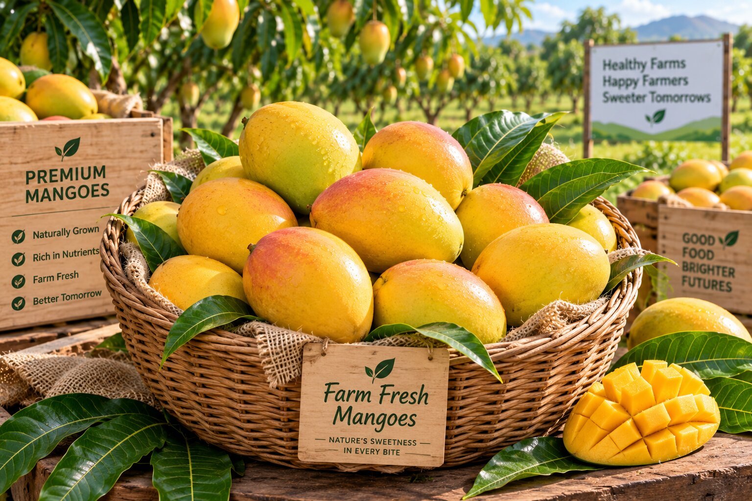Healthy high quality mango fruit