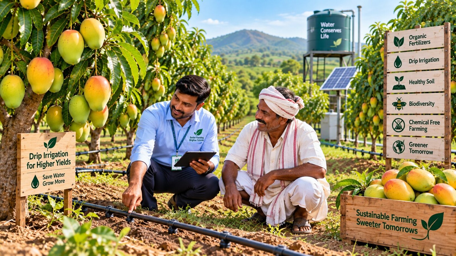 Natural sustainable mango farming