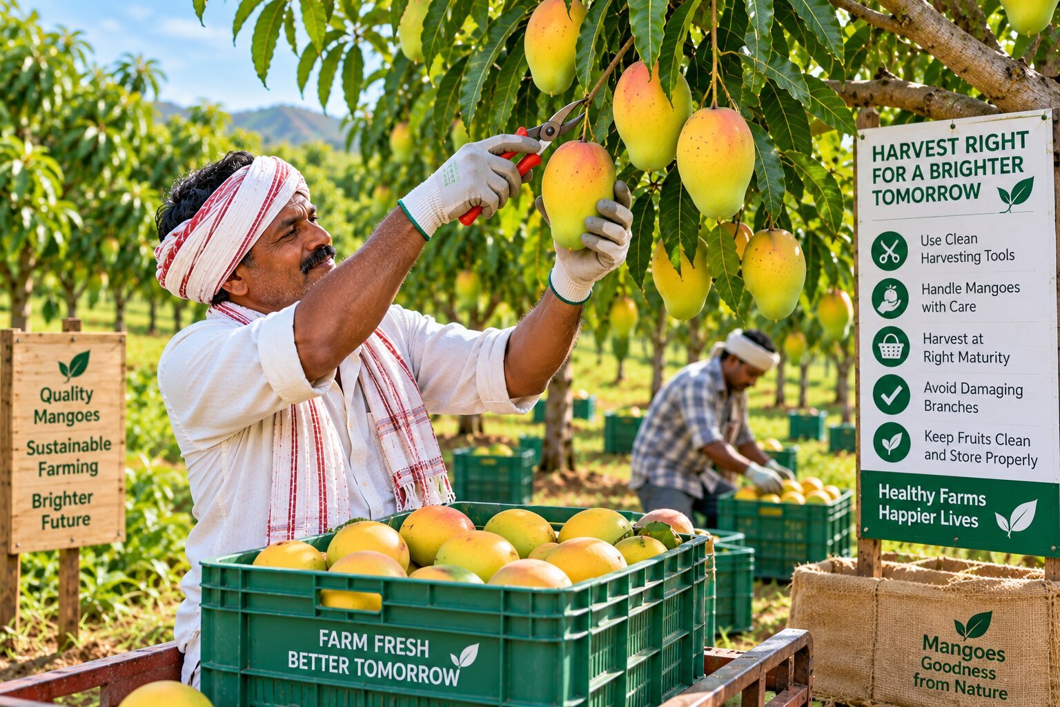 Mango harvesting